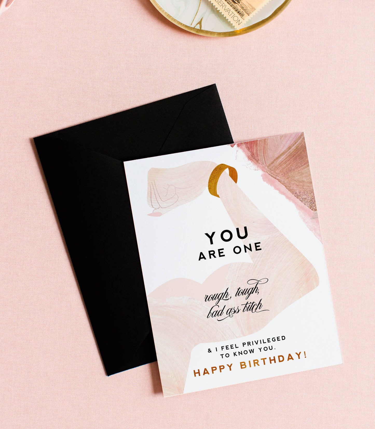 Rough Tough Bad Ass - Funny Birthday Greeting Card