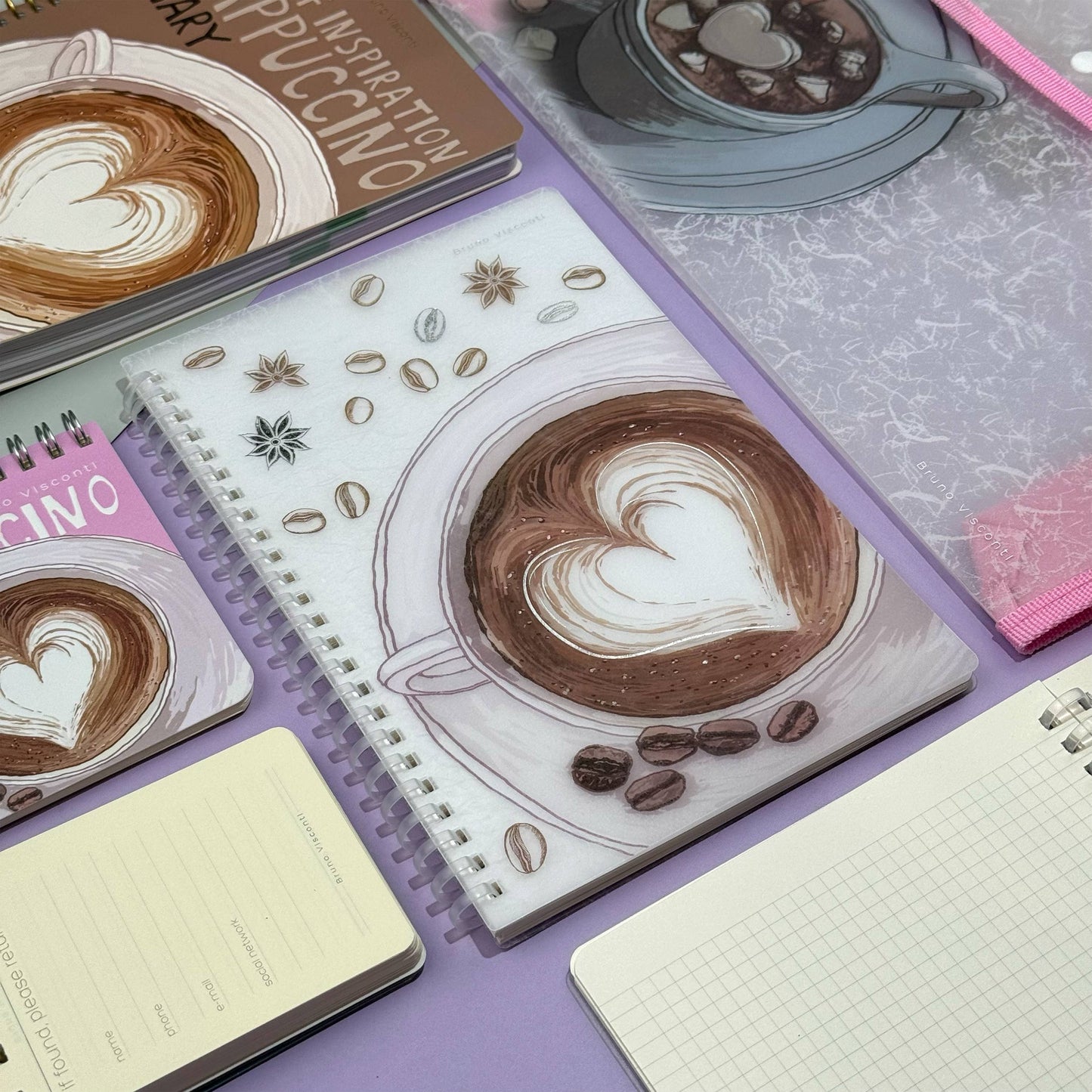 Medium Flex Spiral Notebook - Cappuccino