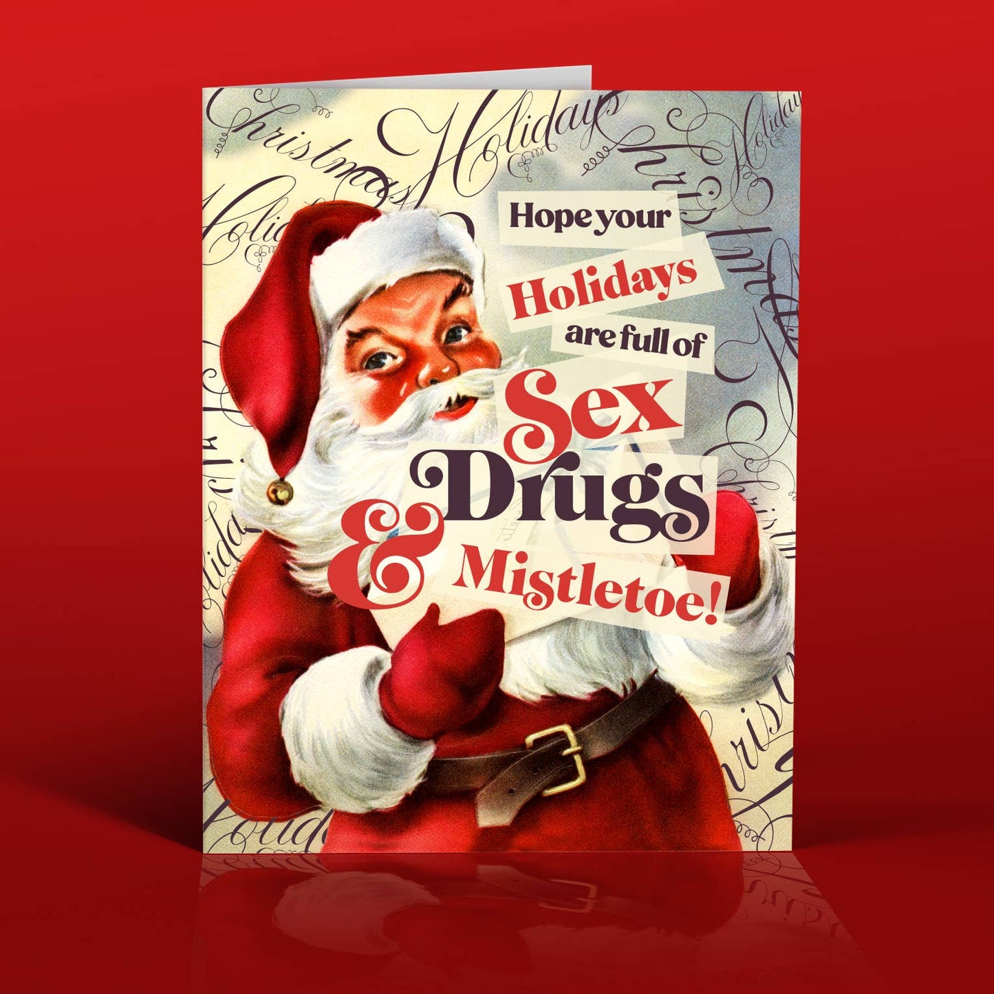 SEX+DRUGS Christmas card