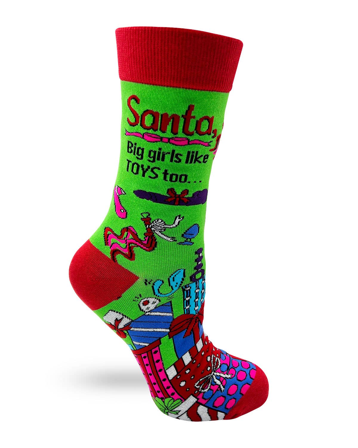 Santa, Big Girls Like Toys Too Funny Women's Novelty Christm