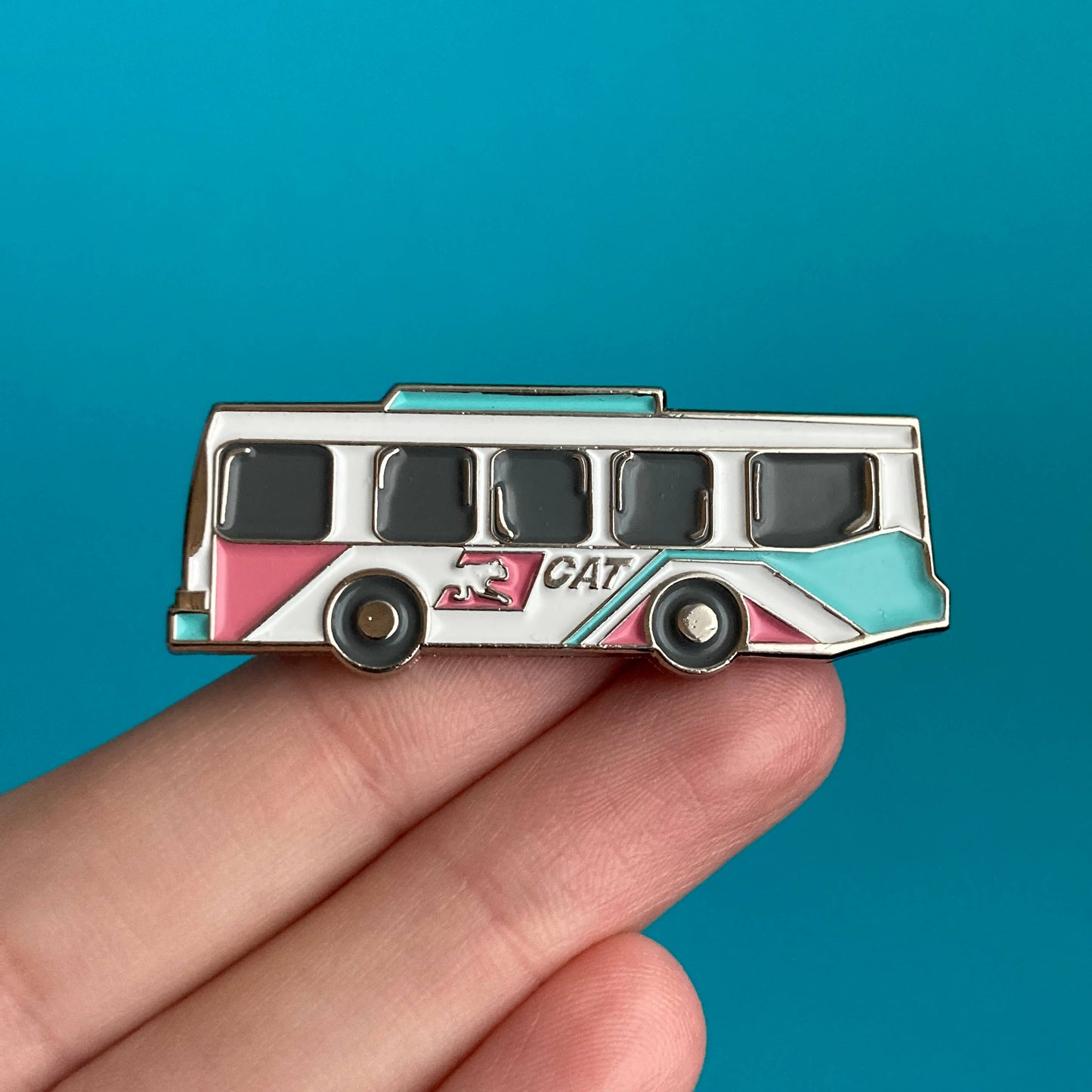 Cat Bus Pin