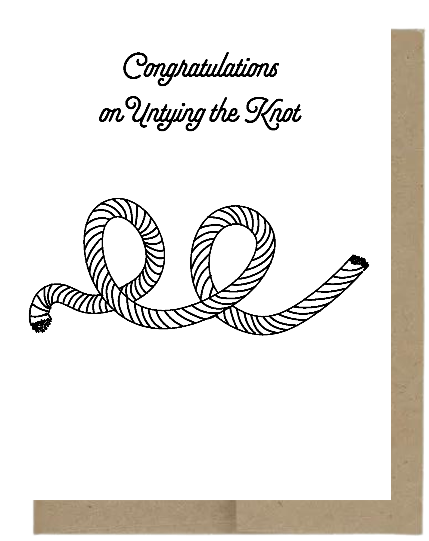 Congratulations on Untying the Knot Card