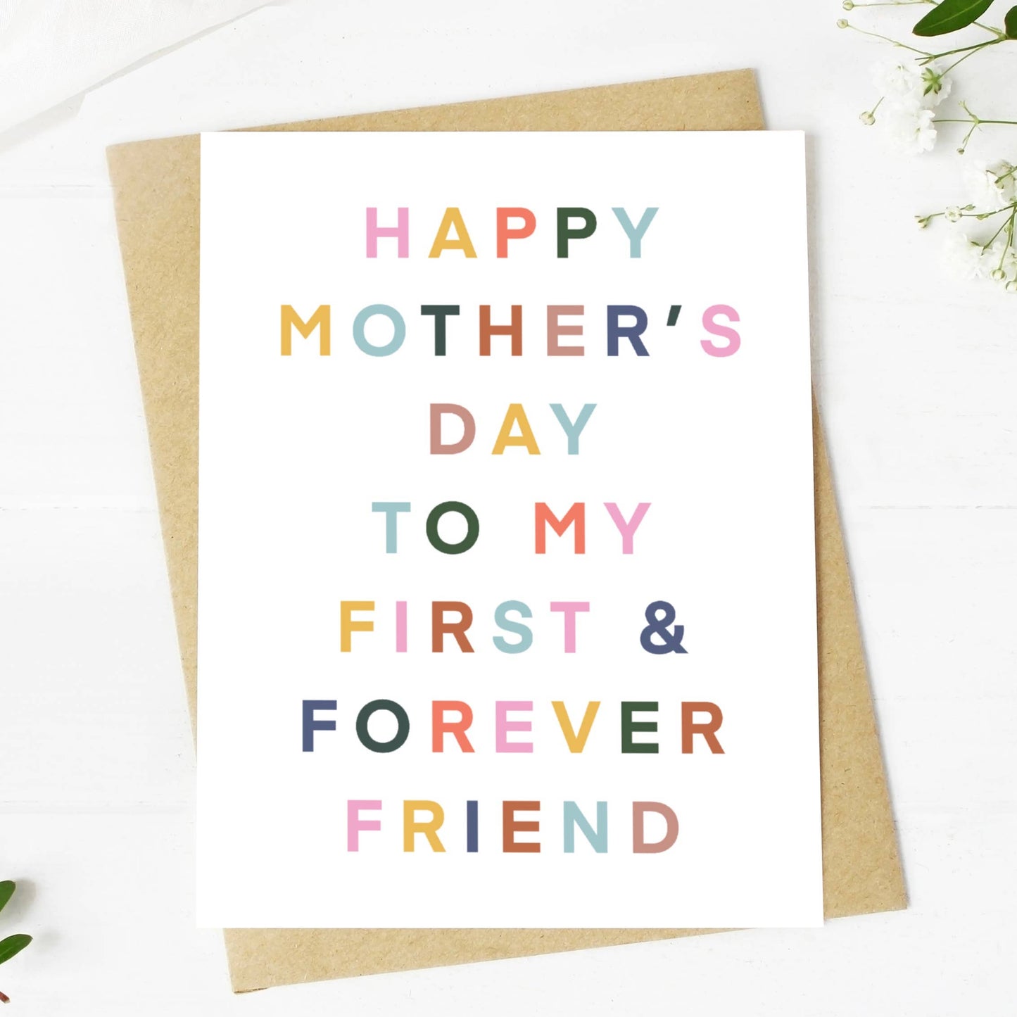 Happy Mother's Day To My Forever Friend Mother's Day Card