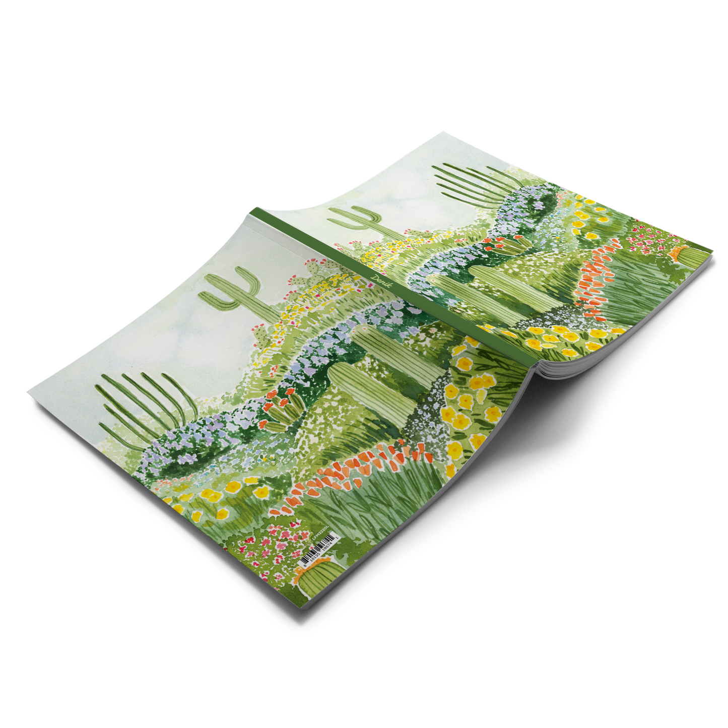 Desertscape Cactus Layflat Notebook