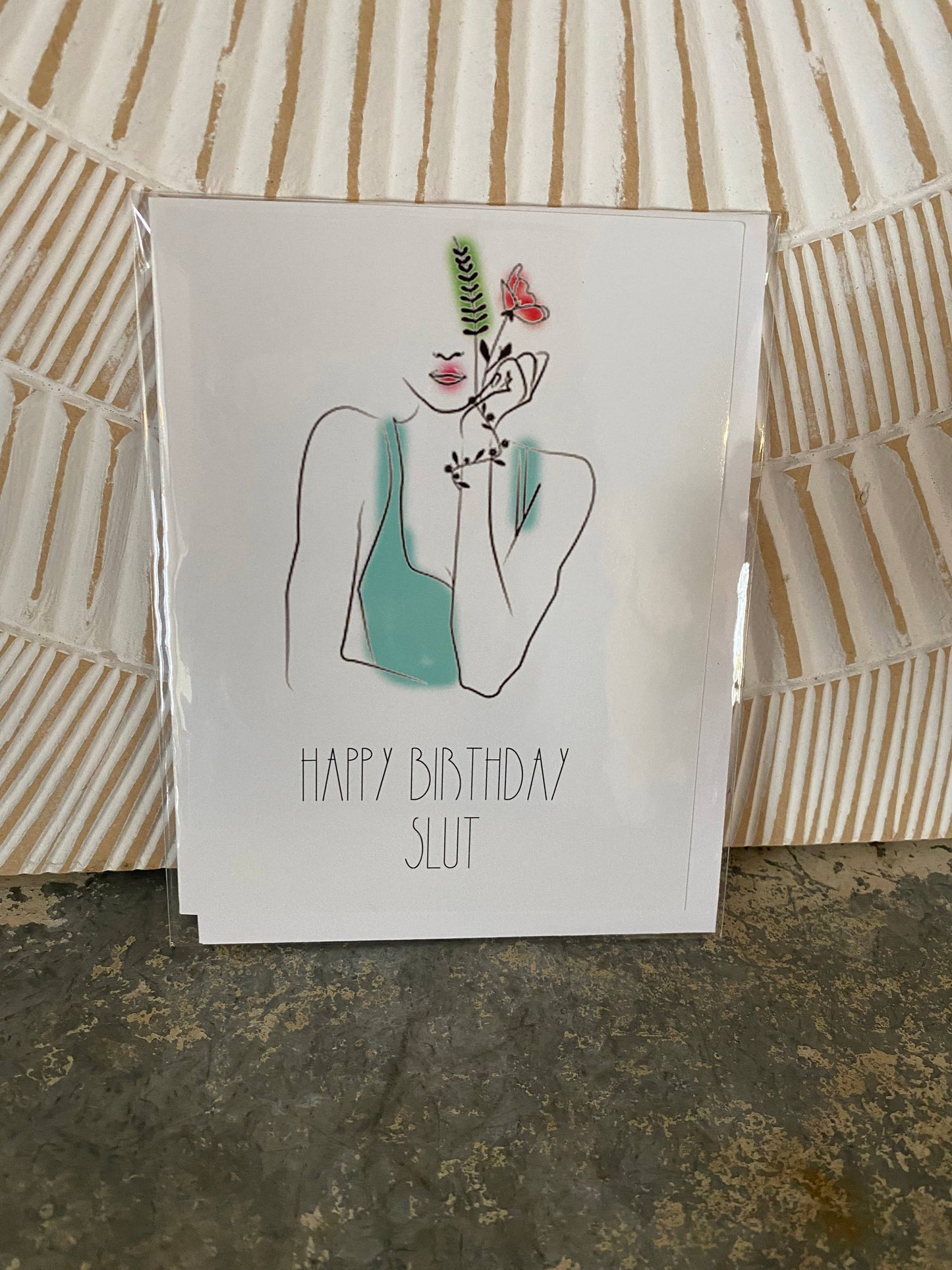 Happy Birthday Slut Greeting Card