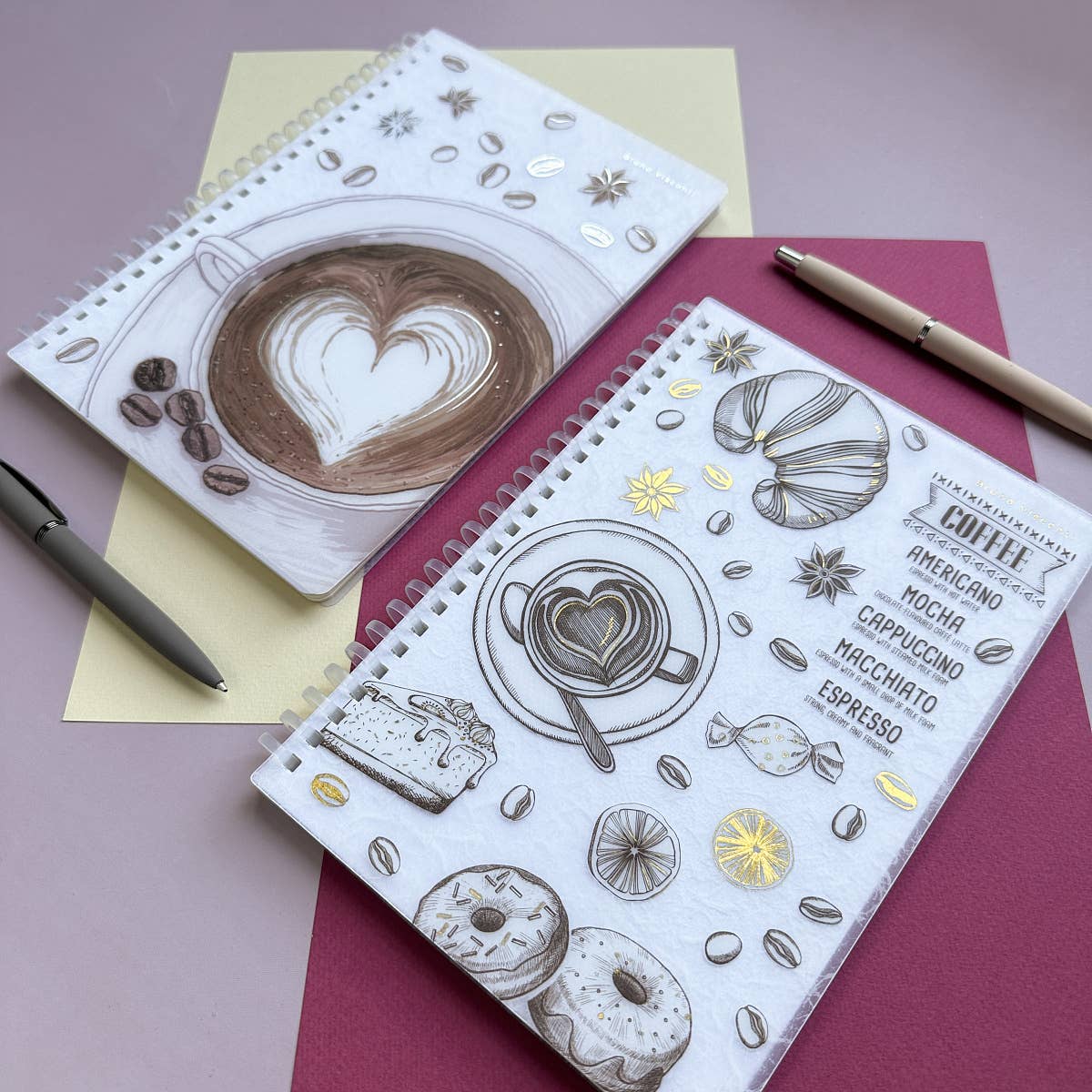 Medium Flex Spiral Notebook - Cappuccino