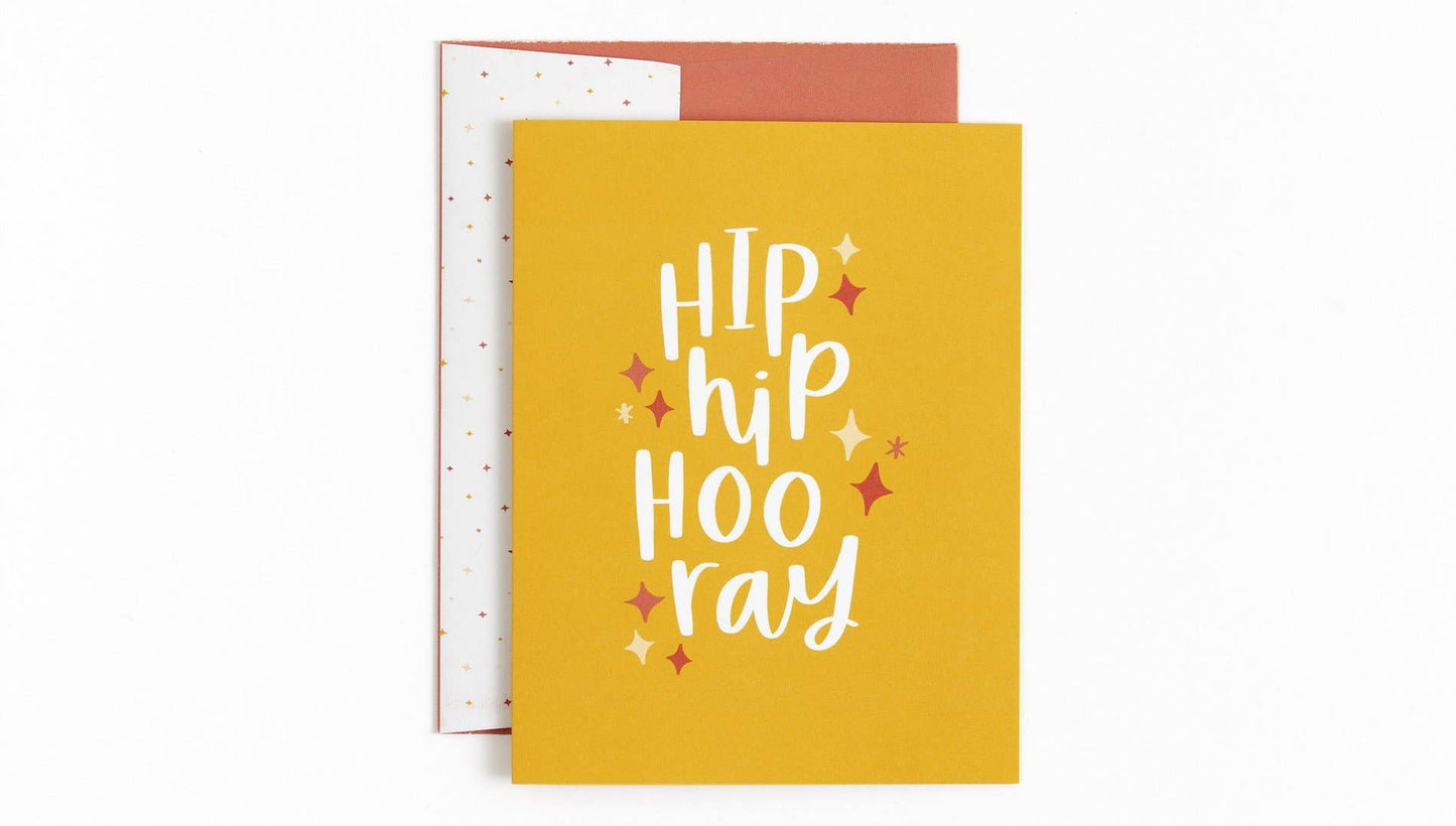 Hip Hip Hooray Congratulations Greeting Card