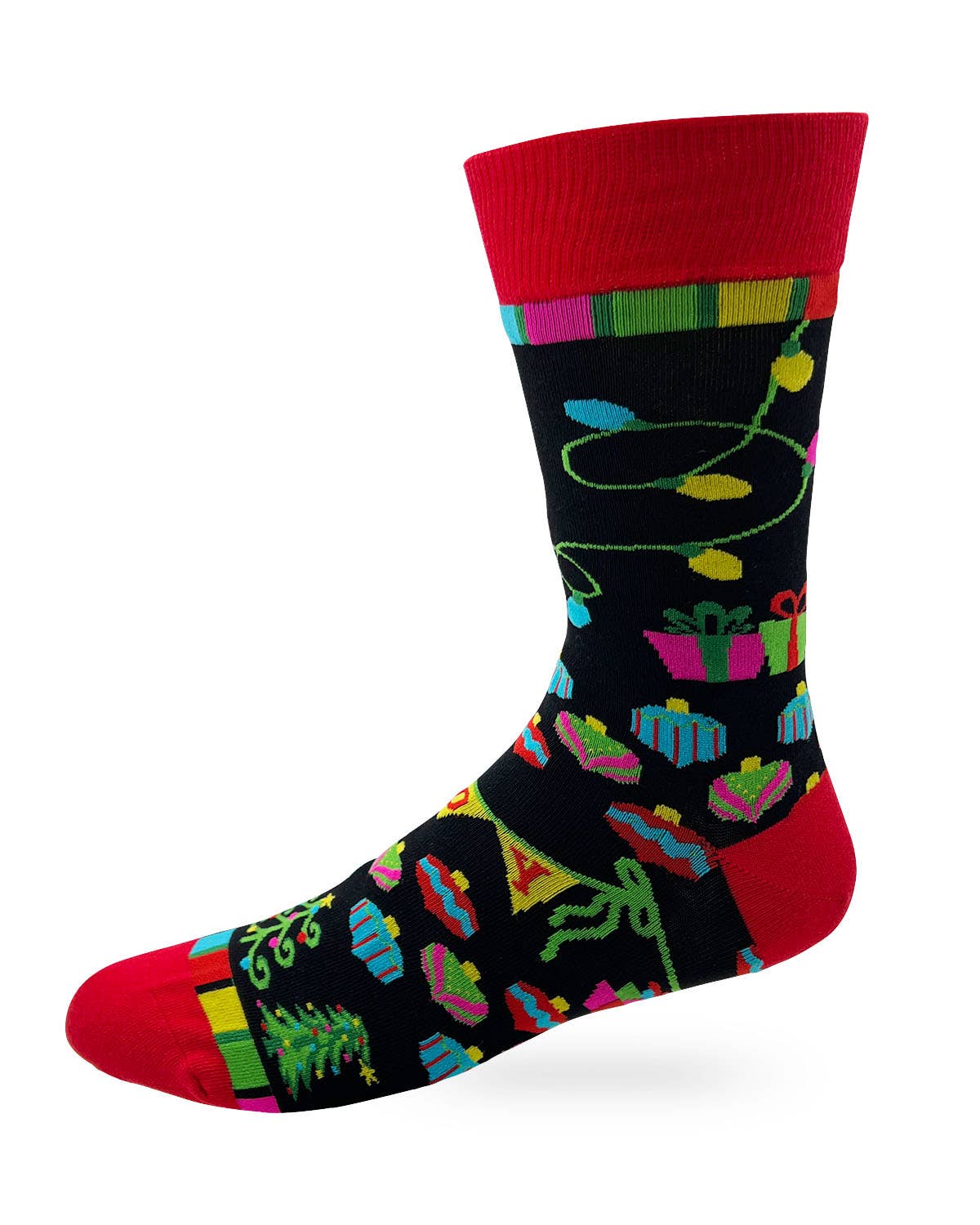 Festive as Fuck Funny Christmas Men's Novelty Crew Socks