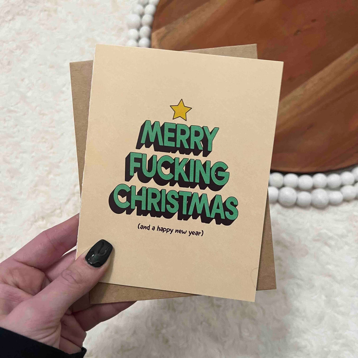 Merry Fucking Christmas Greeting Card