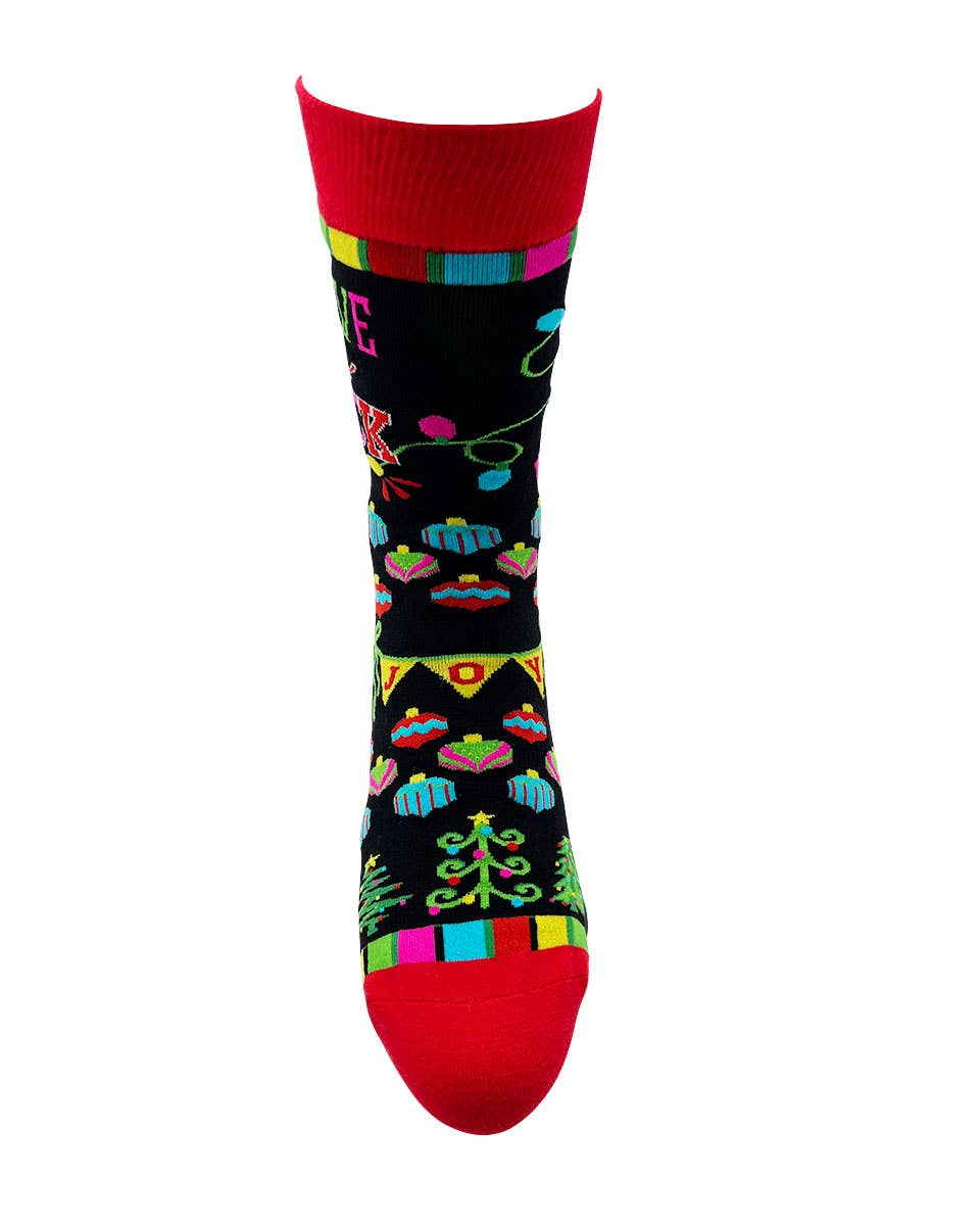 Festive as Fuck Funny Christmas Men's Novelty Crew Socks
