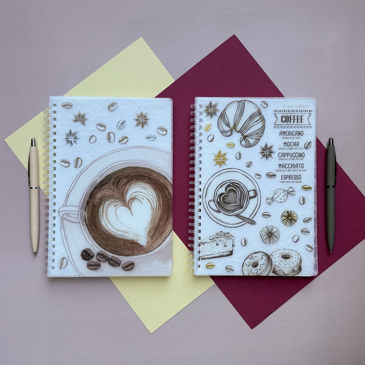 Medium Flex Spiral Notebook - Cappuccino