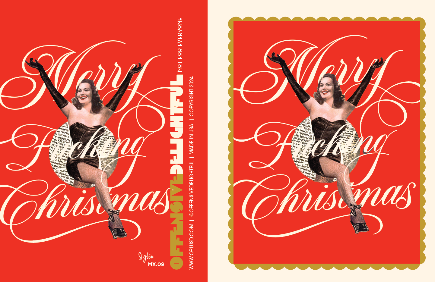 MERRY FUCKING CHRISTMAS! Christmas card