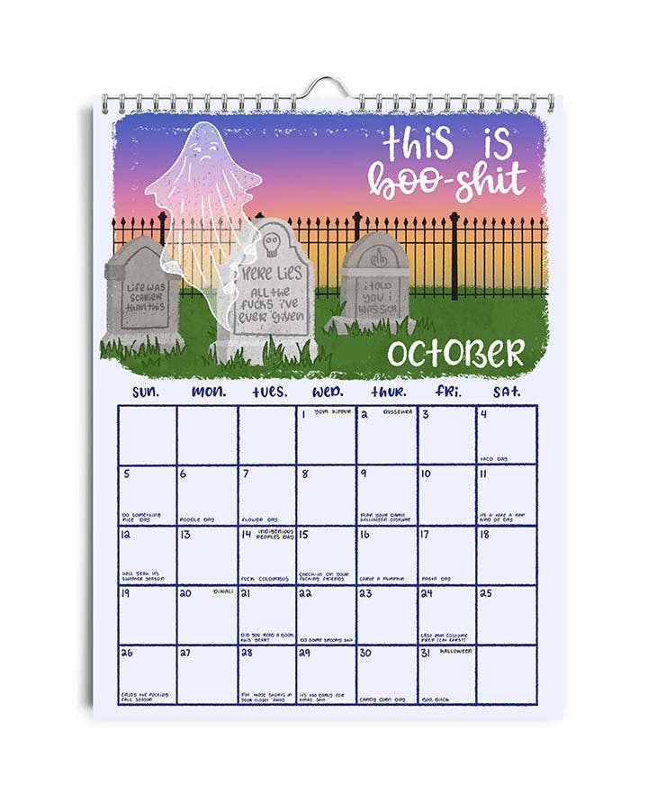 2025 Calendar - Here we Fucking Go Again (PRE-ORDER)