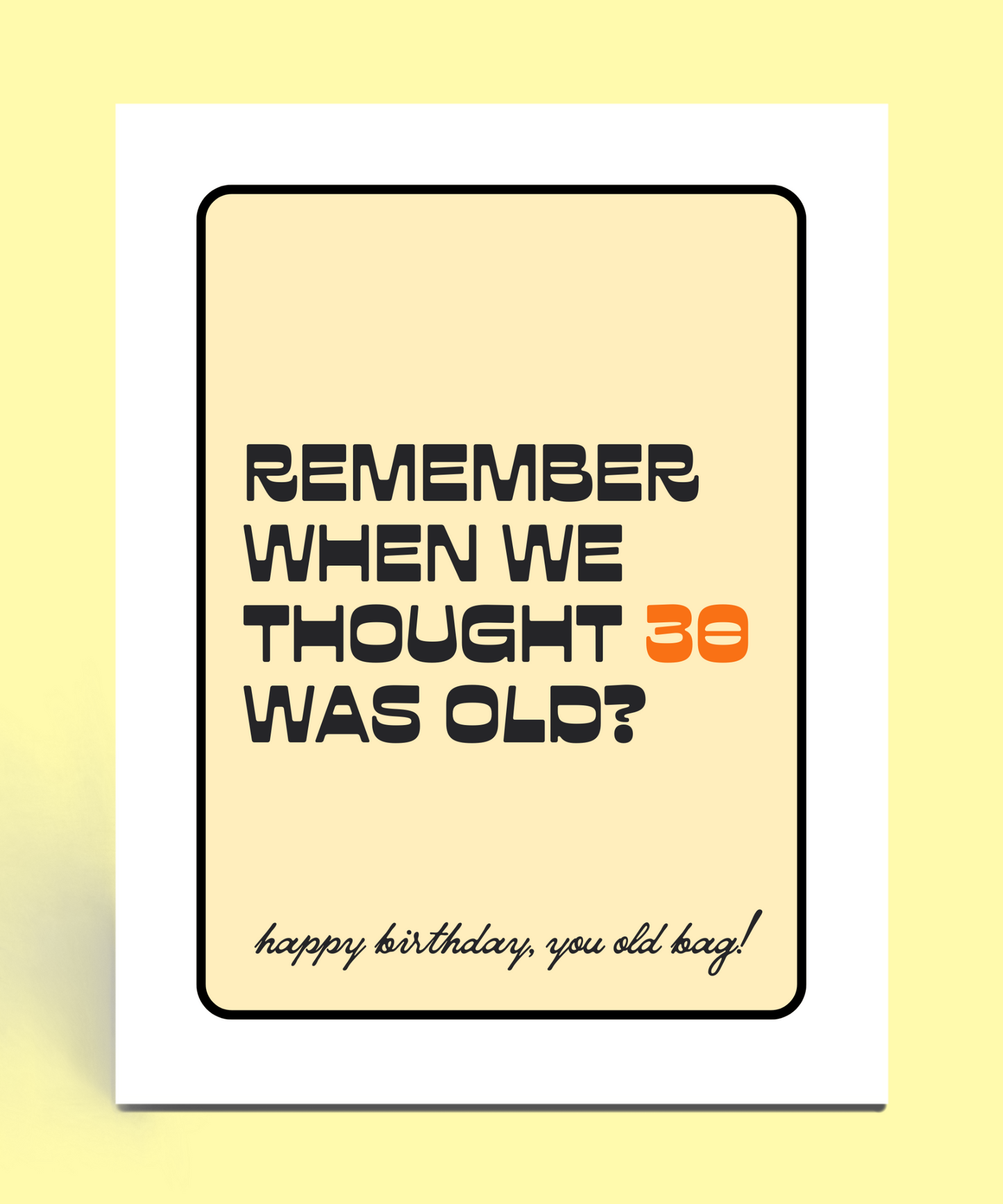 Remember 30 Birthday Card