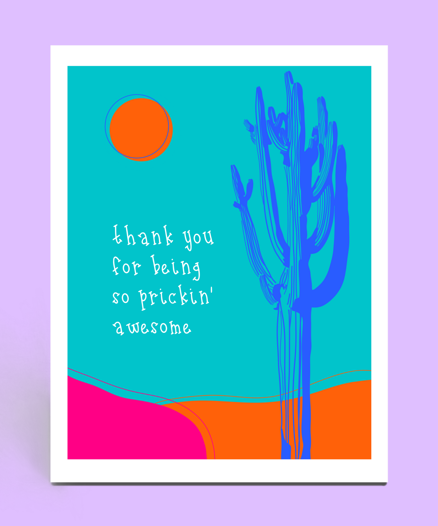 Prickin' Awesome Thank You Card