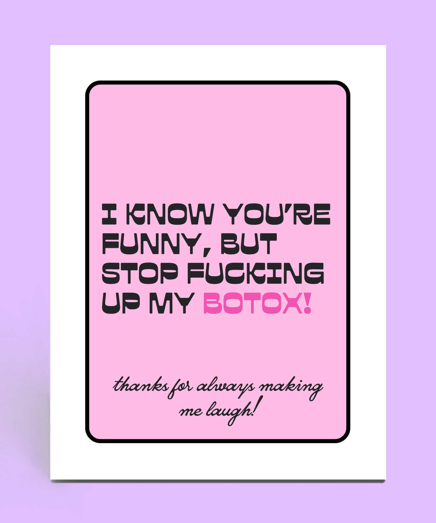Funny Botox Card