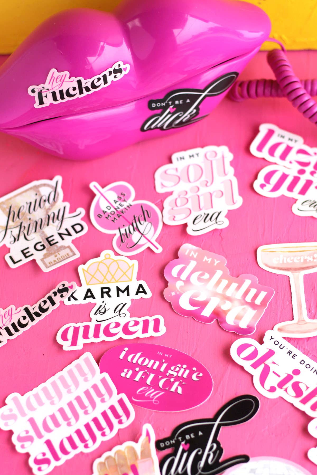 Hey F*ckers Sweary, Bold, Witty Waterproof Vinyl Sticker