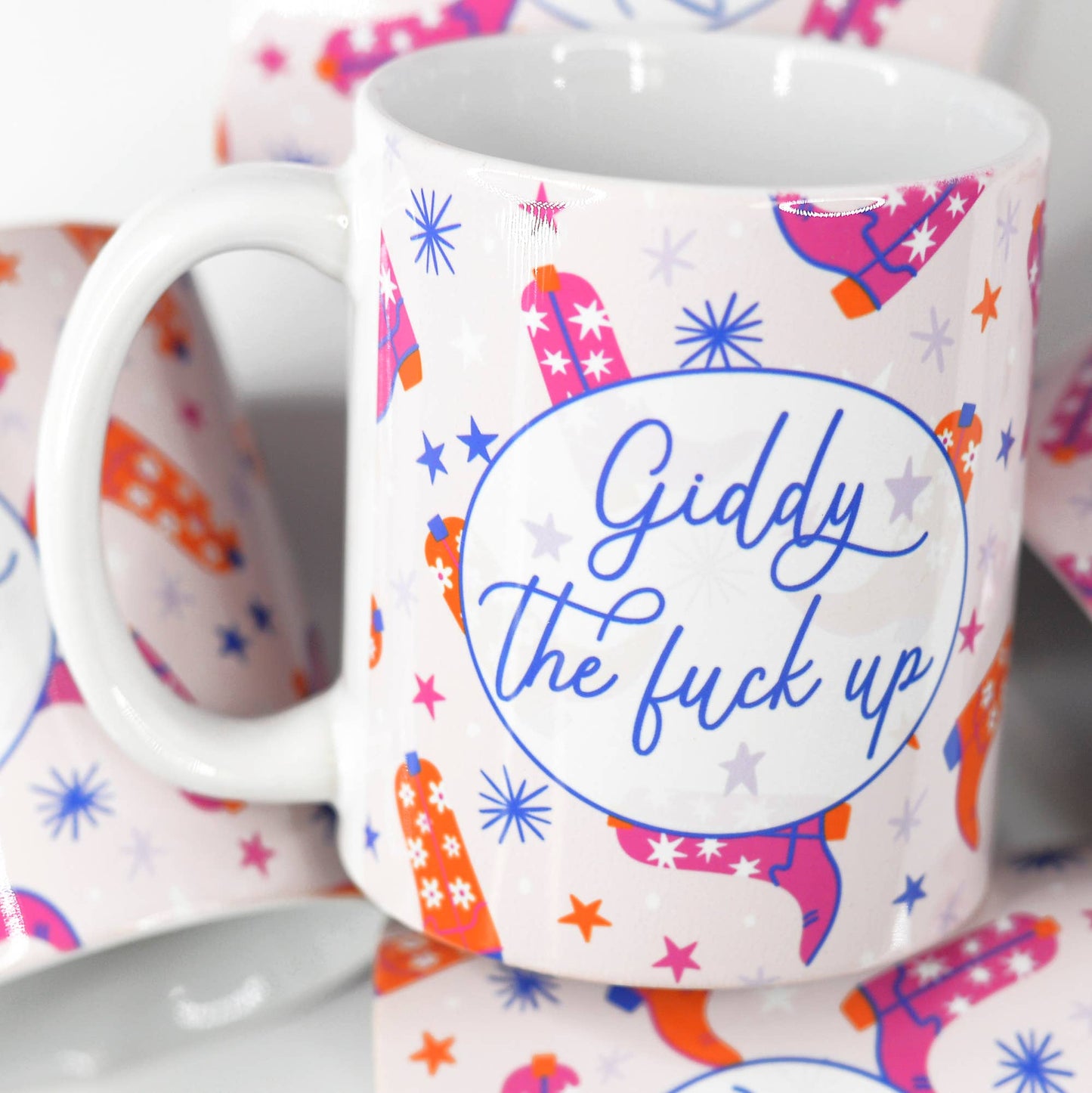 Giddy the Fuck Up Funny Ceramic Mug