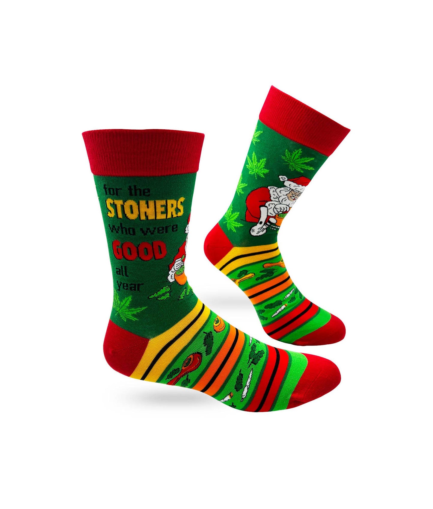 Funny For the Stoners Who Were Good All Year Men's Novelty C