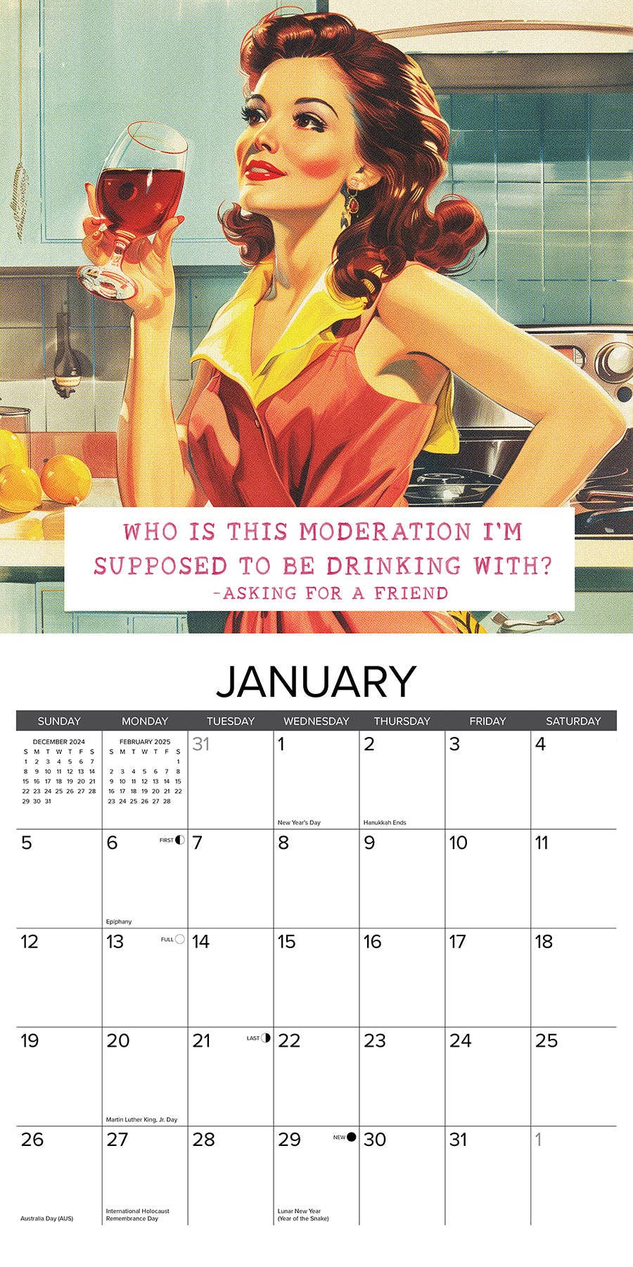 Asking for a Friend 2025 Wall Calendar