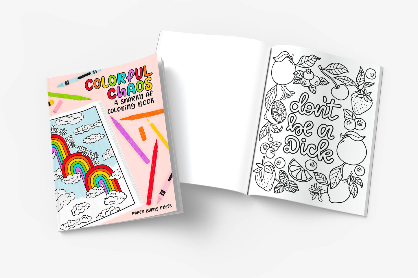 Colorful Chaos - Snarky Adult Coloring Book