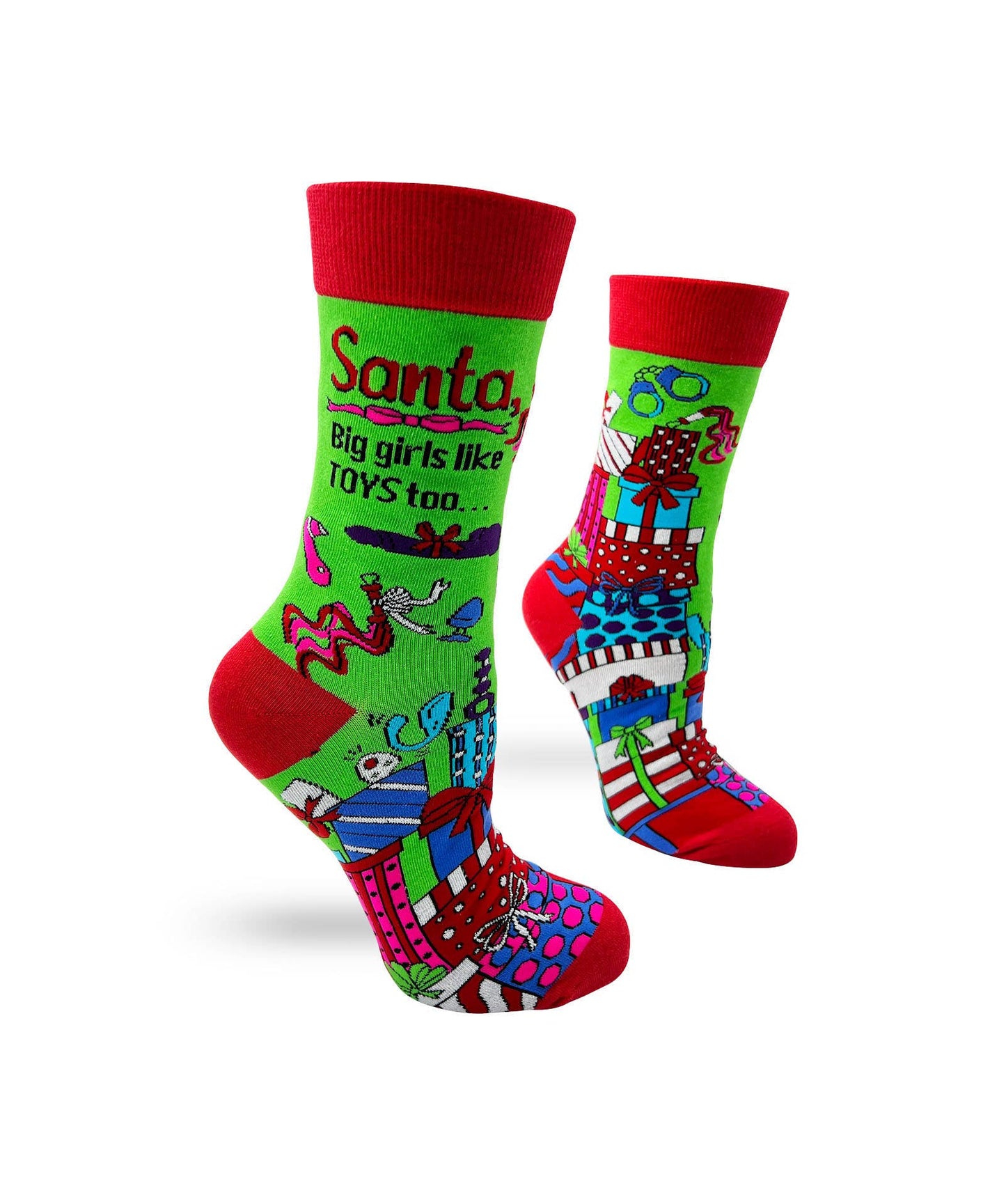 Santa, Big Girls Like Toys Too Funny Women's Novelty Christm