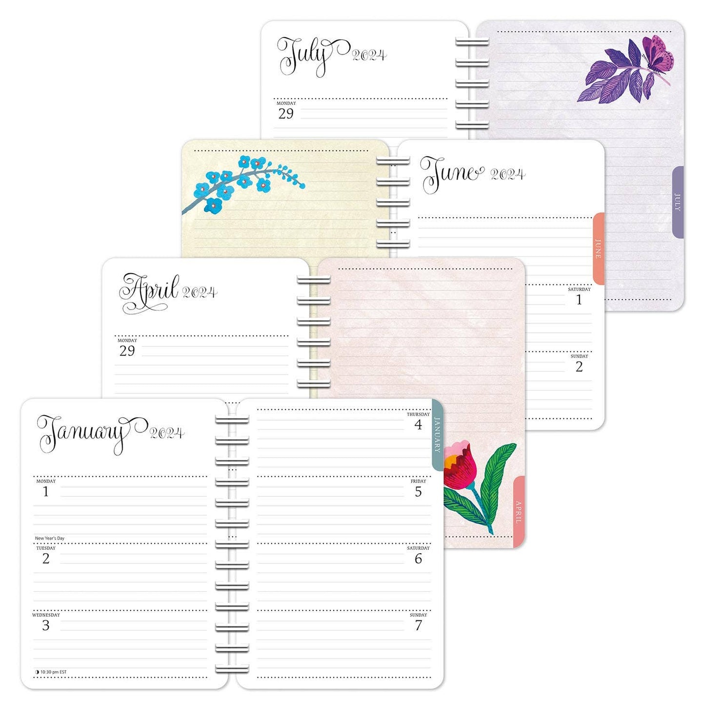 Flora & Fauna 2024 Weekly Planner by Malin Gyllensvaan