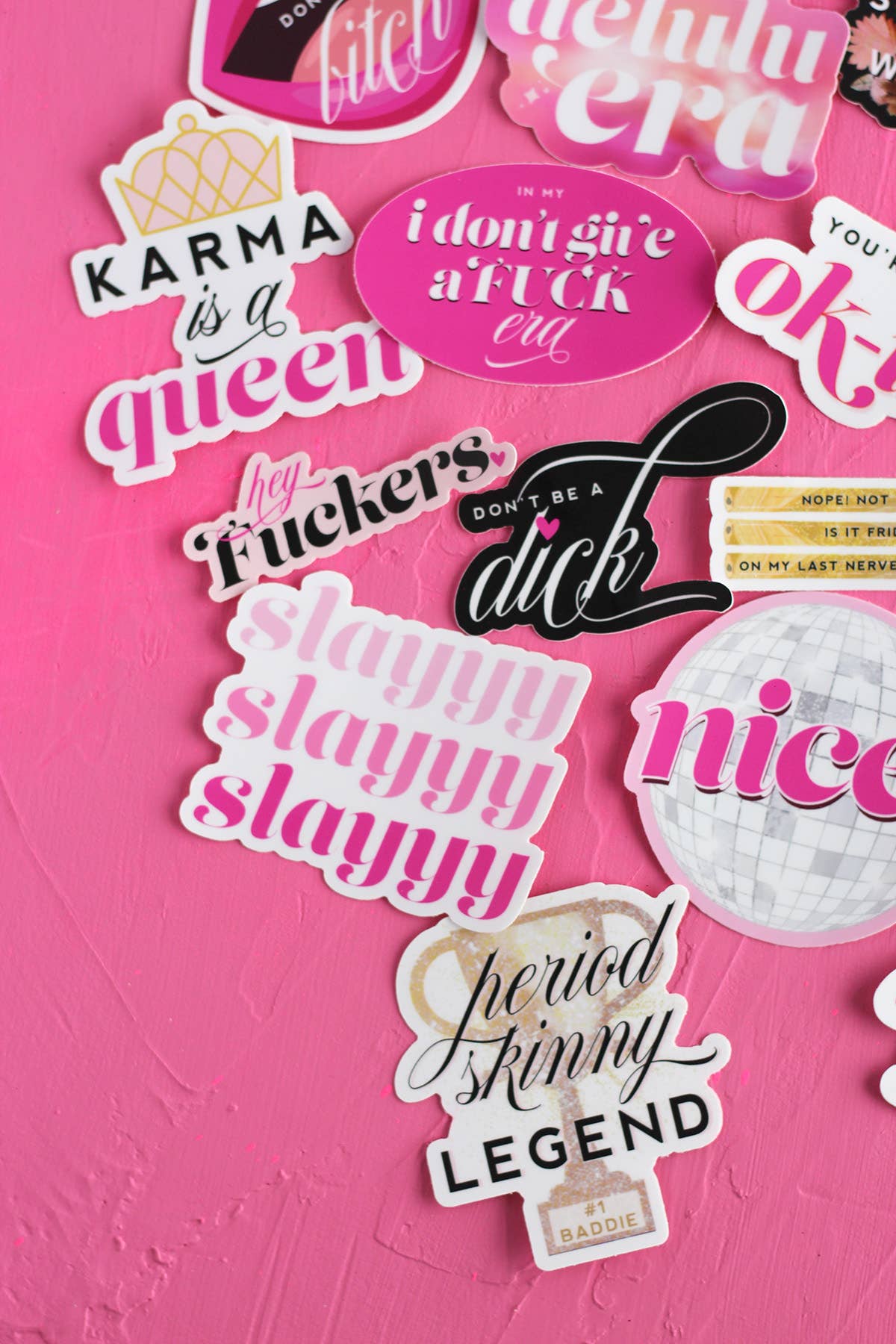 Hey F*ckers Sweary, Bold, Witty Waterproof Vinyl Sticker