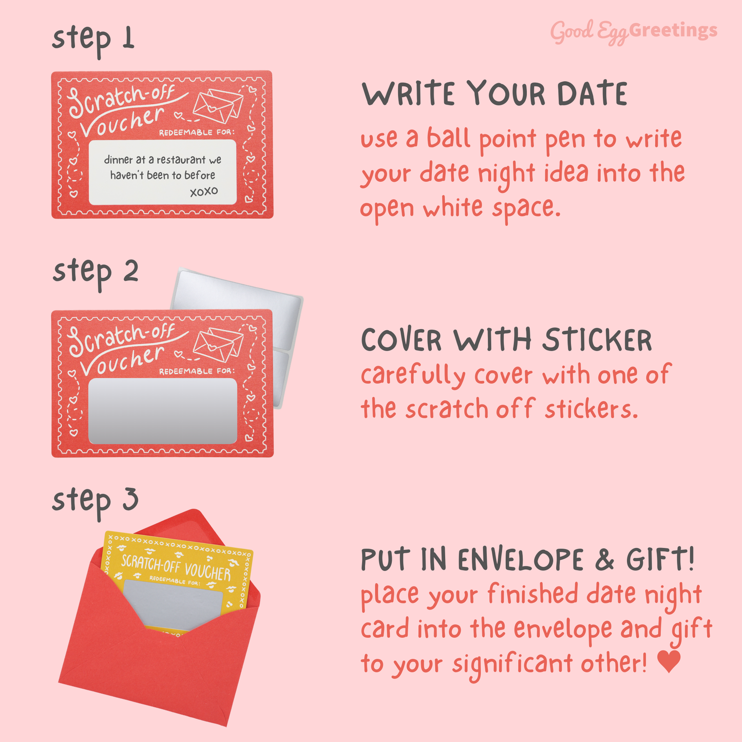 Mini Date Night Shenanigans - Scratch-Off DIY Love Vouchers
