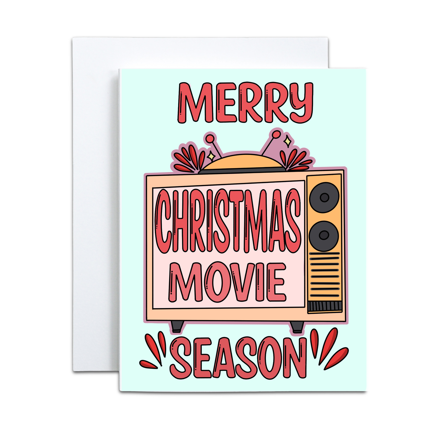 Merry Christmas Movie Season Greeting Card | Holidays