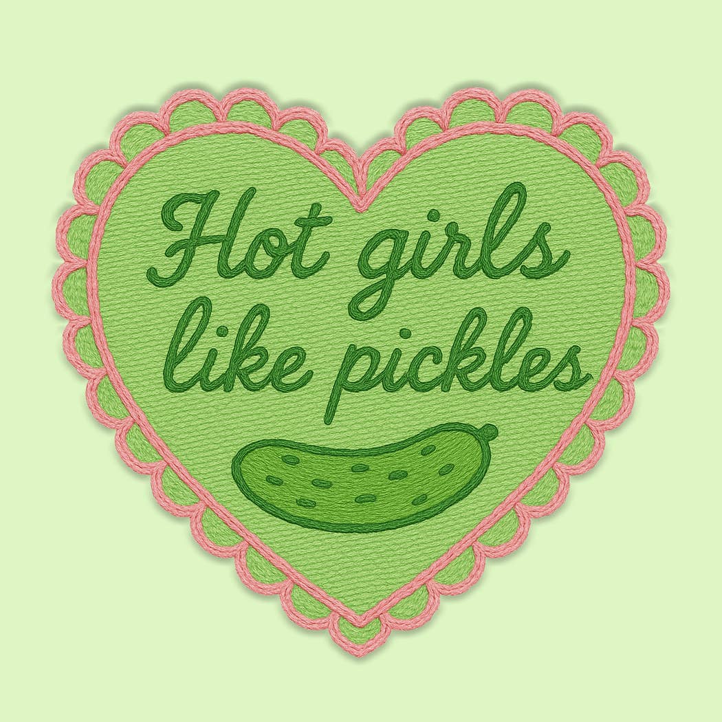 Funny Vinyl Sticker Decal – Hot Girls Like Pickles