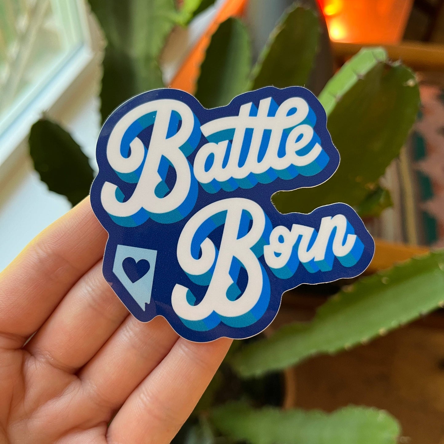 Battle Born Blue Sticker