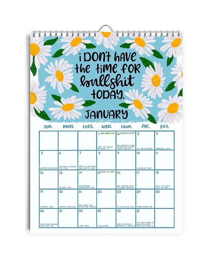 2025 Calendar - Here we Fucking Go Again (PRE-ORDER)