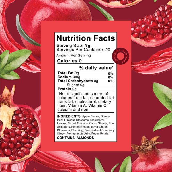 Candied Pomegranate - Fruit Herbal Blend