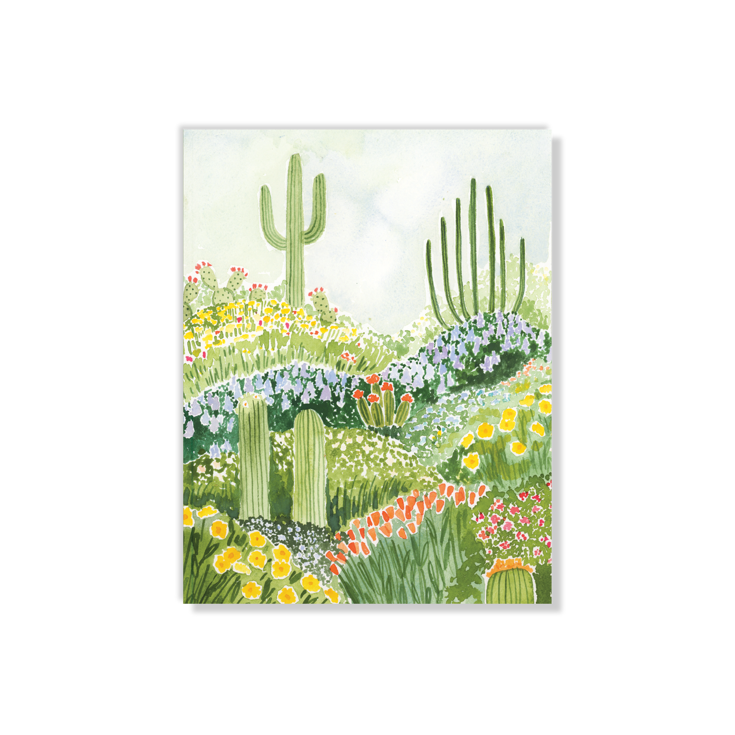 Desertscape Cactus Layflat Notebook