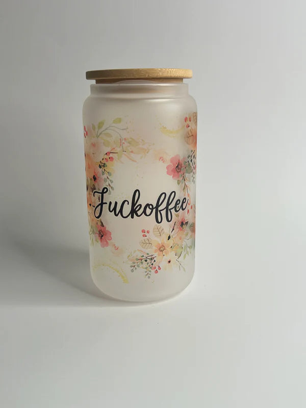 Glass Tumbler - Fuckoffee