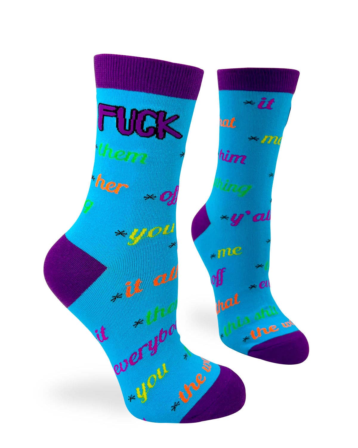 Fuck Everything Women's Crew Socks