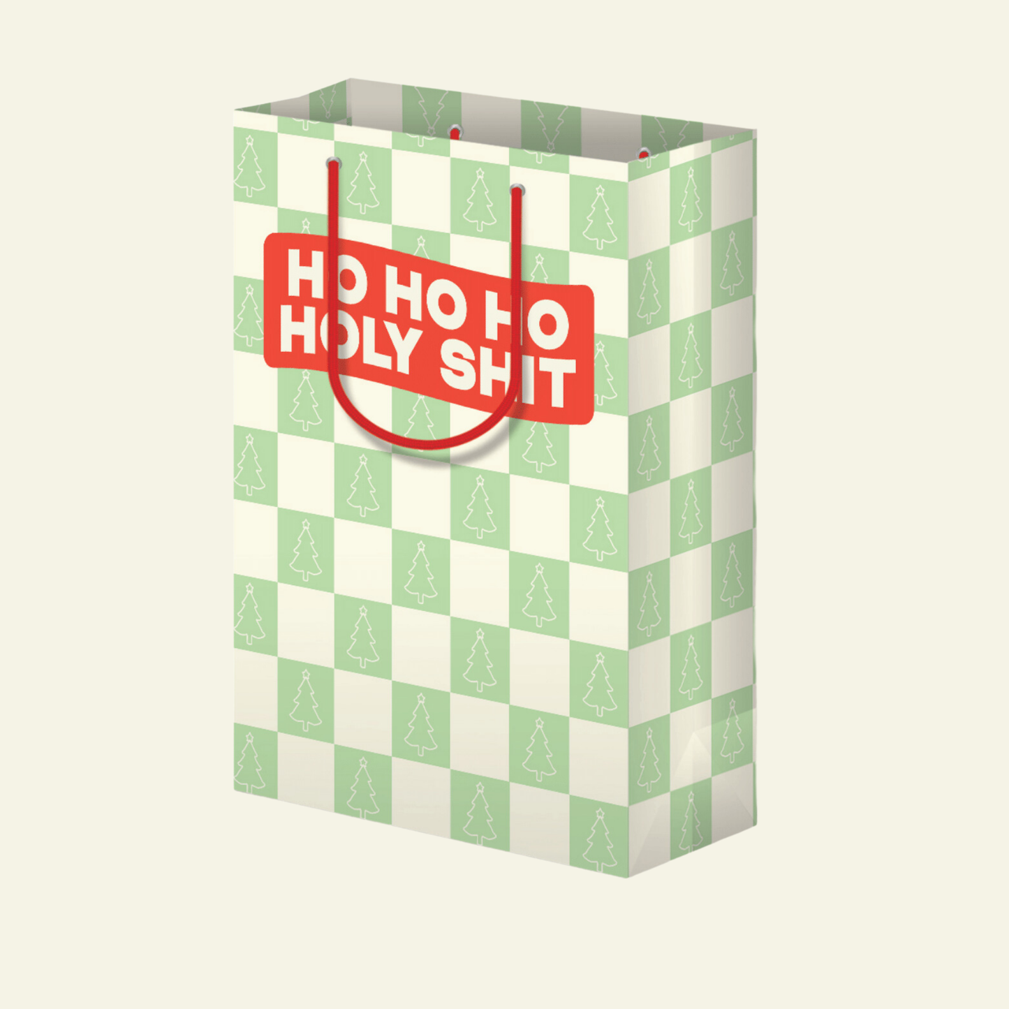 Ho Ho Holy Shit - Holiday Gift Bag, Funny Gift Bag, Gift Wrap