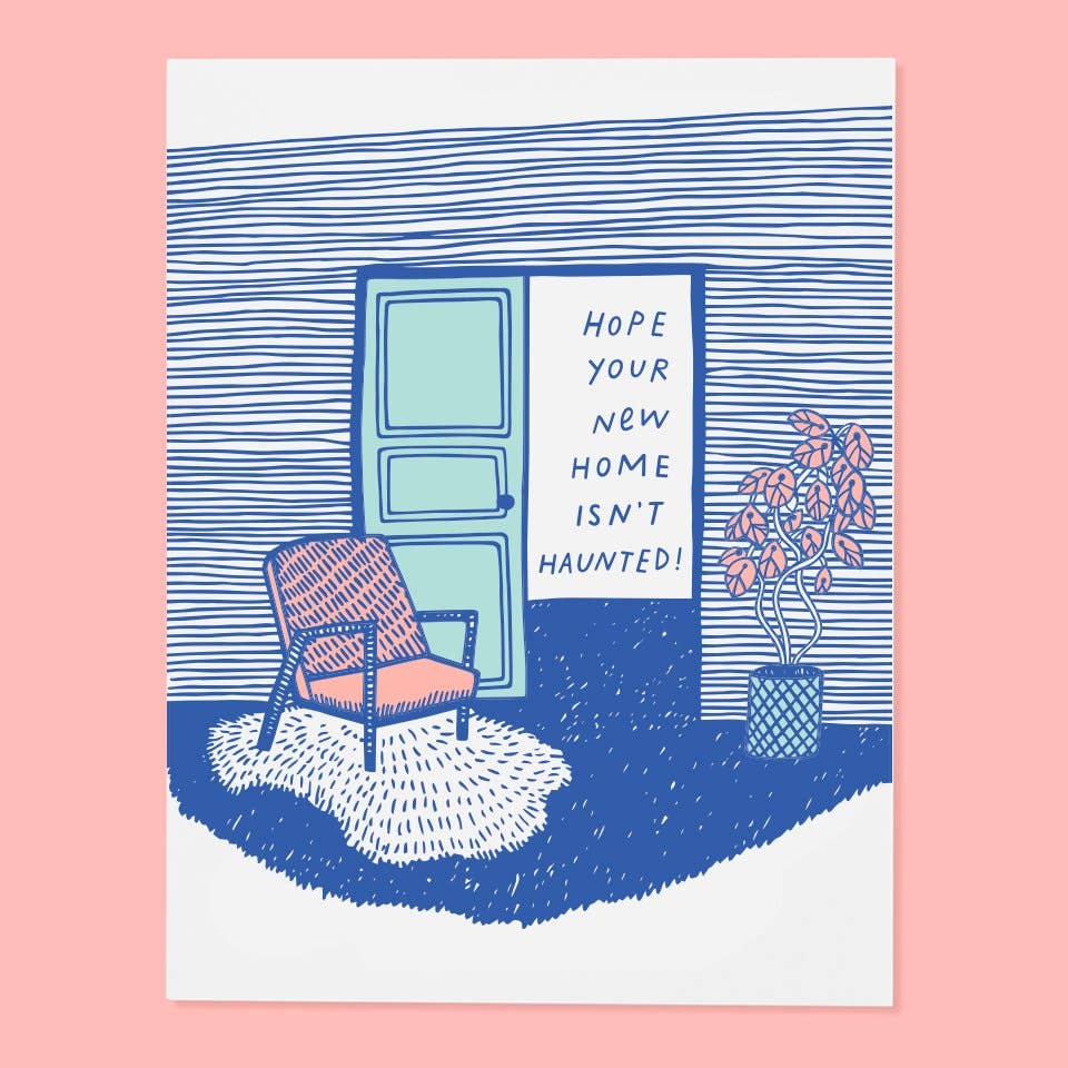 Haunted New House Congrats Card