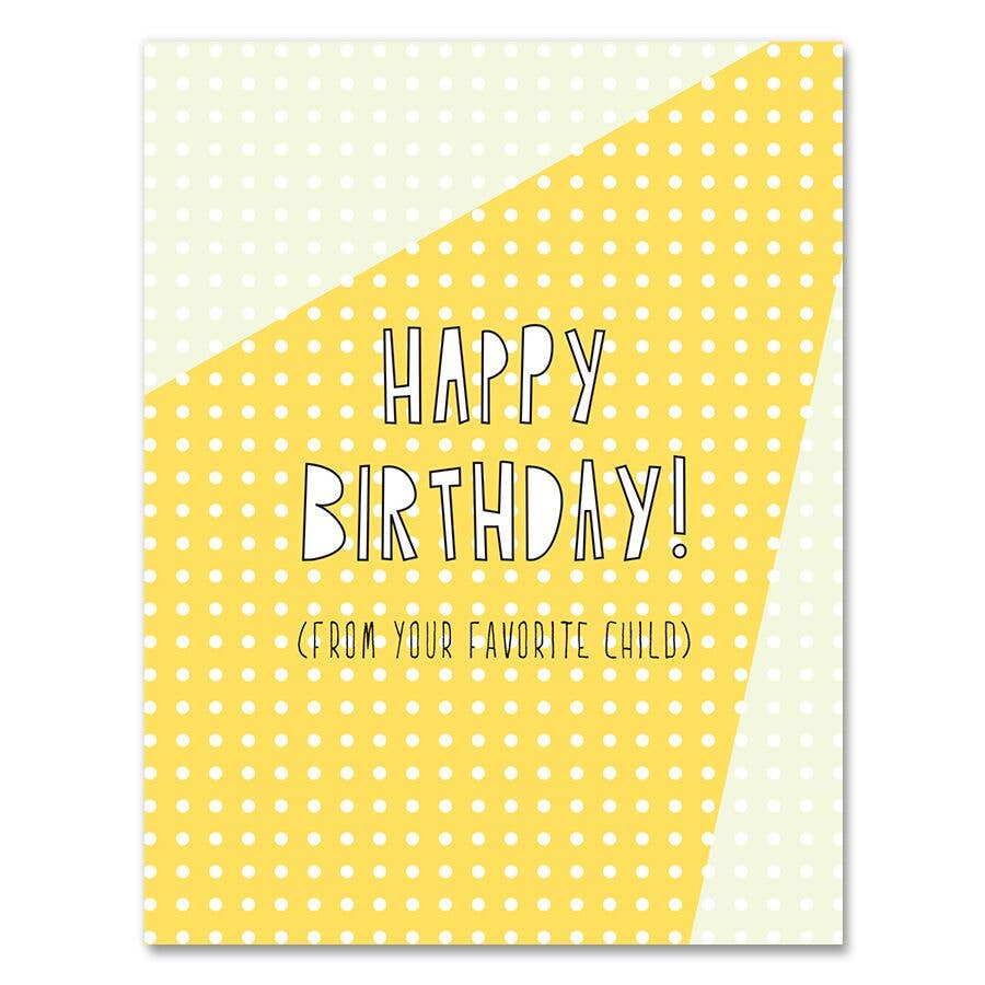 Favorite Child Birthday Card