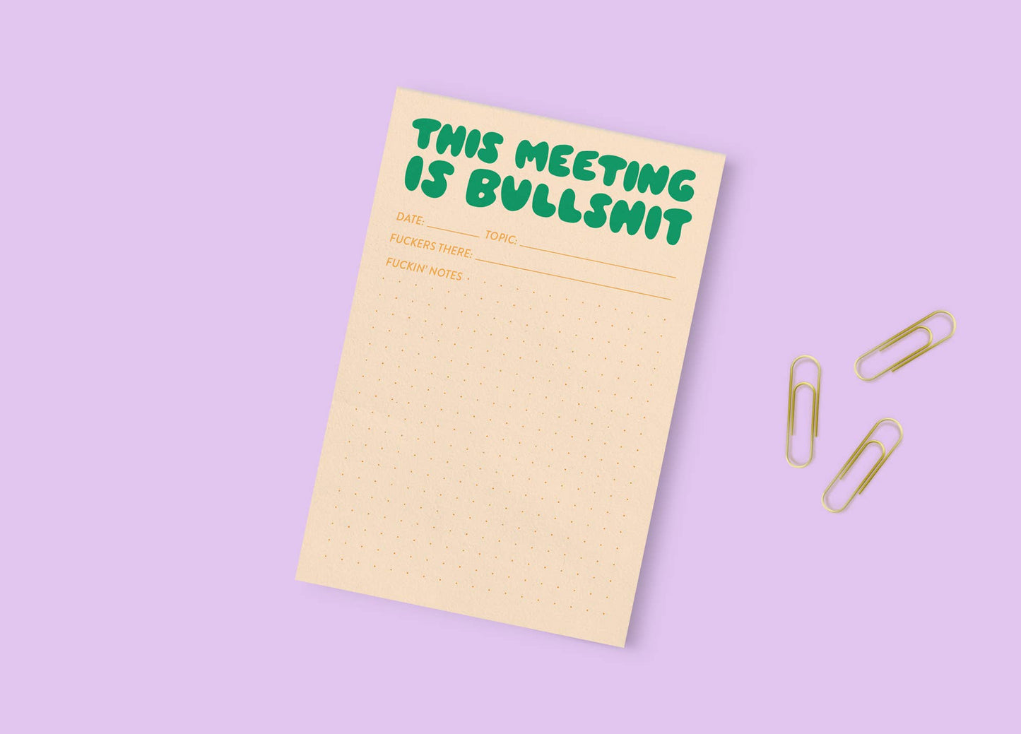 This Meeting is Bullshit Notepad