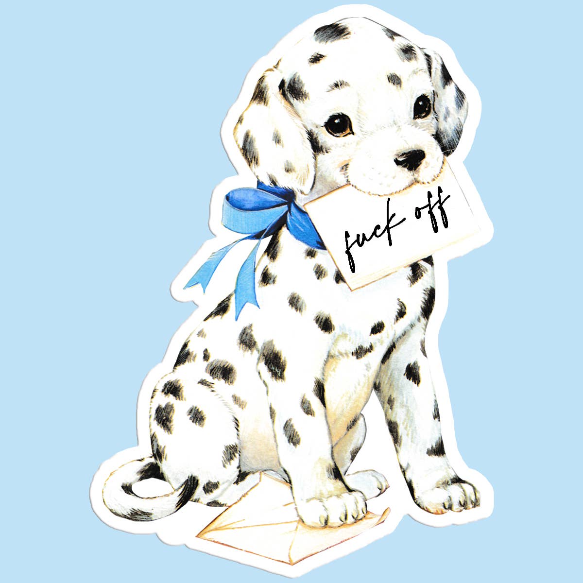 Fuck Off Dog Sticker