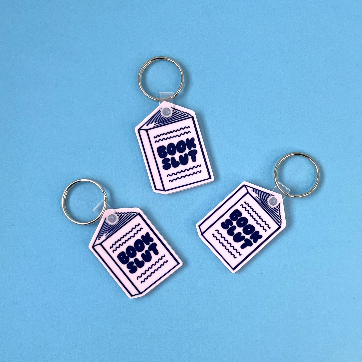 Book Slut Soft Plastic Keychain