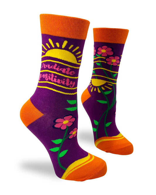 Radiate Positivity Women's Crew Socks