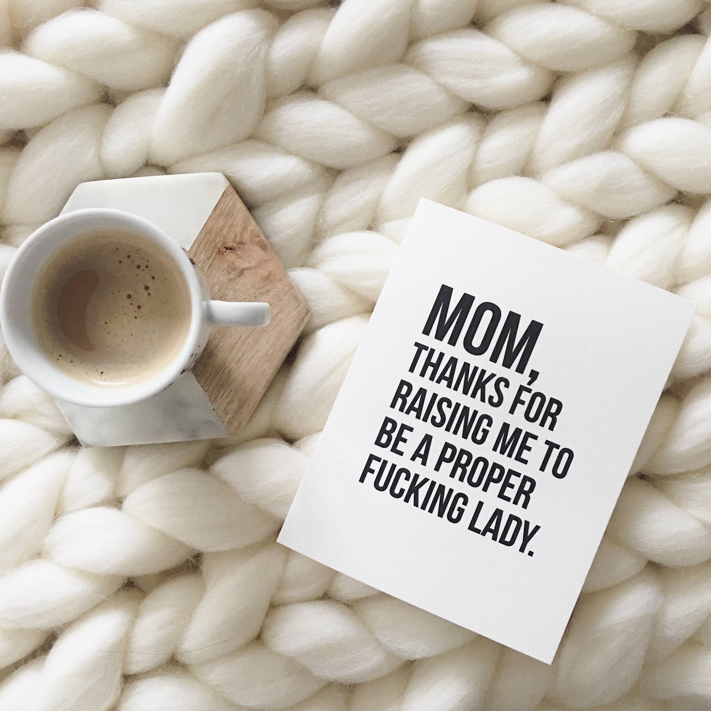 Proper Fucking Lady Mother's Day Card