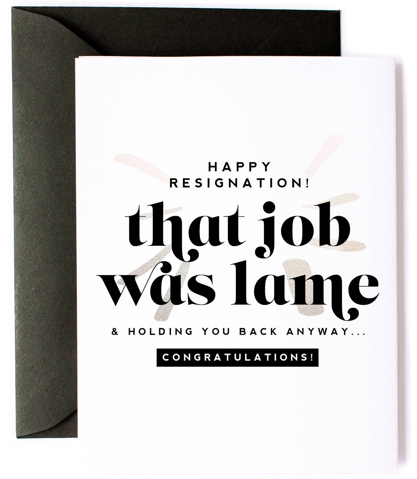 Happy Resignation Card