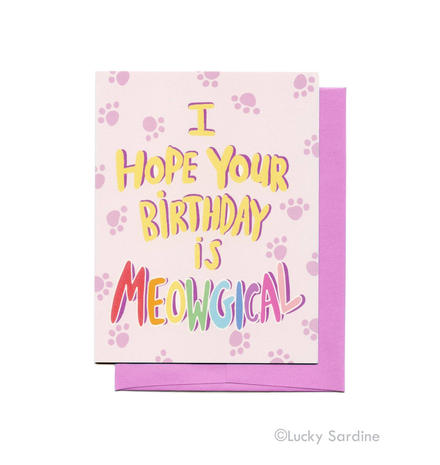 Meowgical Cat Birthday Card