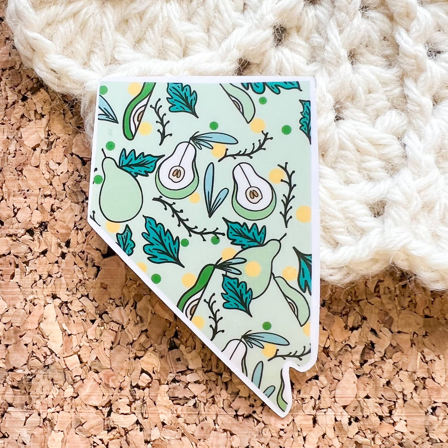 Nevada Pear Vinyl Sticker