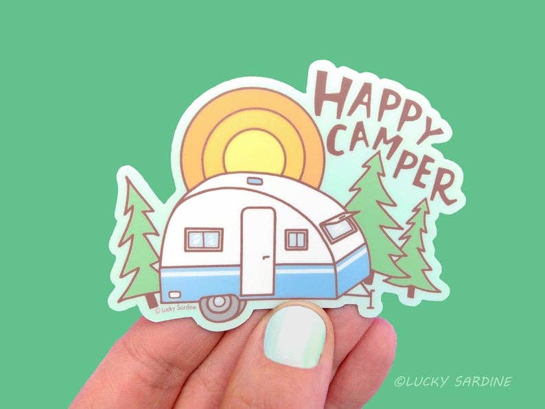 Happy Camper Sticker