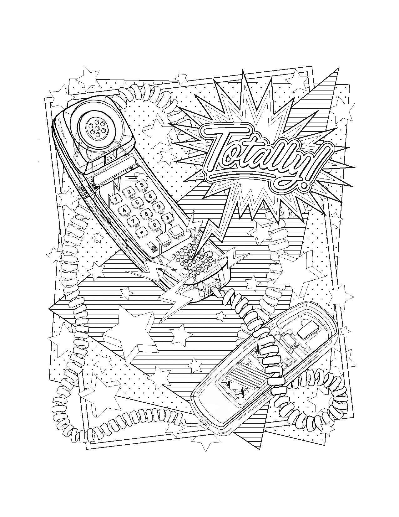 Totally '90s Coloring Book